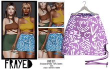 Frayed - Enid Skirt - Doodle