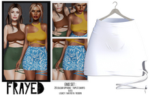 Frayed - Enid Skirt - White
