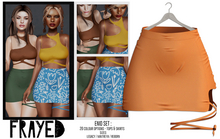 Frayed - Enid Skirt - Orange