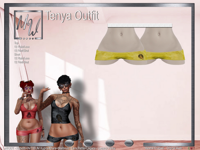MW - Tenya Short - Shut&Print Yellow (Add me)