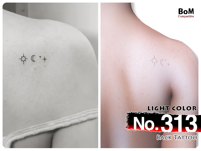 (Back Tattoo) No.313 Light
