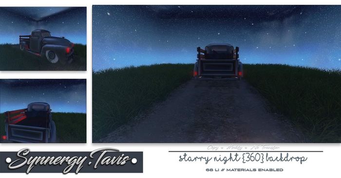 SYNNERGY.TAVIS//Starry Night [360] Backdrop 