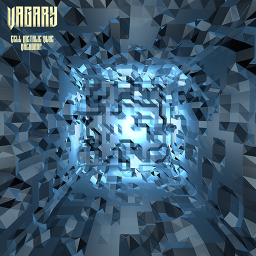 +Vagary+ - Cell Metalic Blue Backdrop