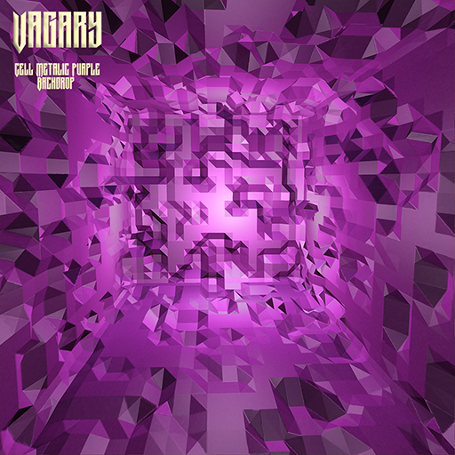 +Vagary+ - Cell Metalic Purple Backdrop