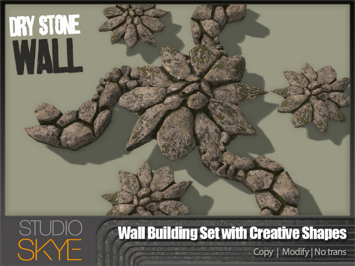 Skye Dry Stone Wall Building Set - Includes Winter Snow Option