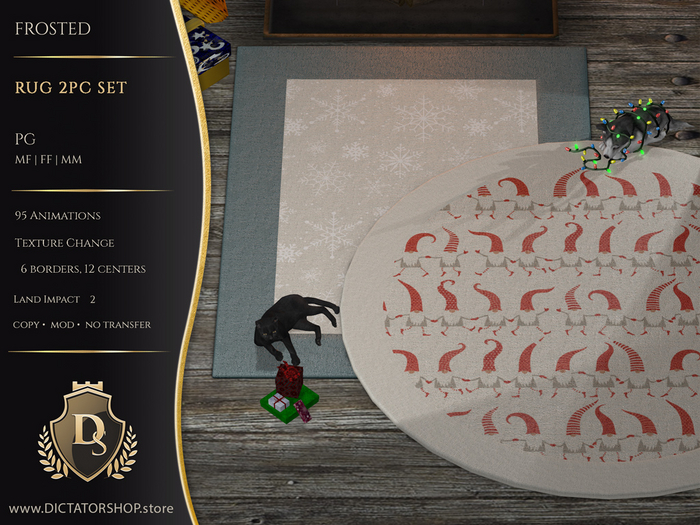 [Ds] Frosted - Rugs 2pc Set PG