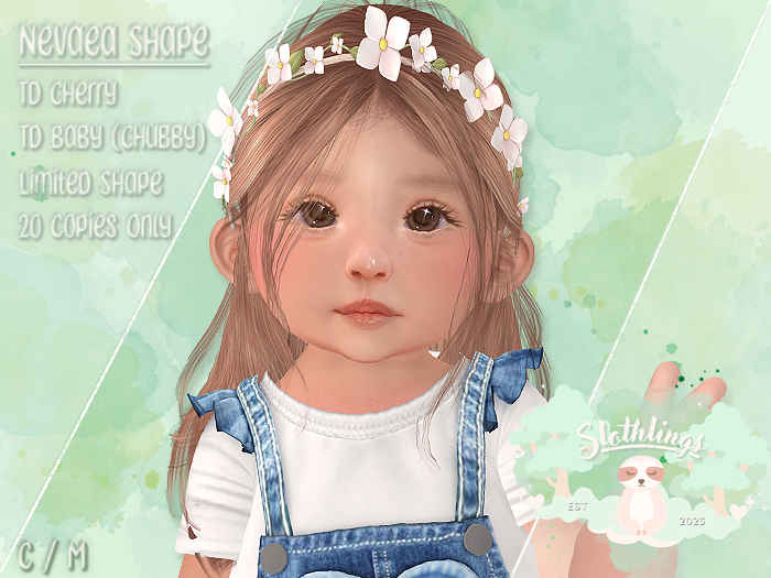 { Slothlings } Nevaea Shape - TD Cherry *LIMITED*