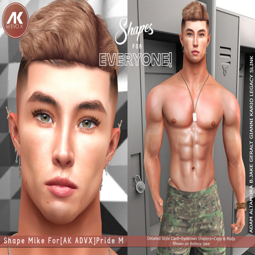 Shape Mike for [AK ADVX] Pride M Head MEGAPACK