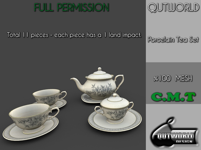 .::QUTWORLD Porcelain Tea Set::.FP