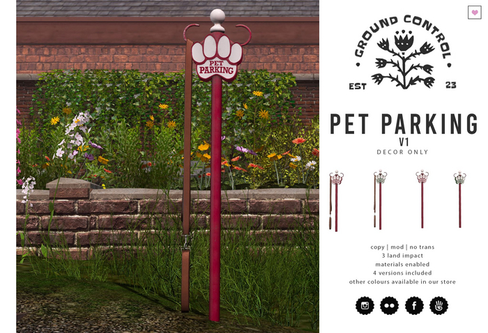 [Ground Control] Pet Parking V1 Red