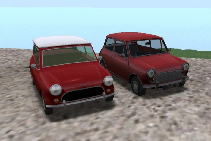 2 mini coopers -  promo !!