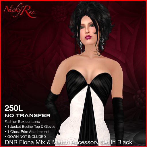 *DNR* Fiona Mix & Match Accessory Set in Black