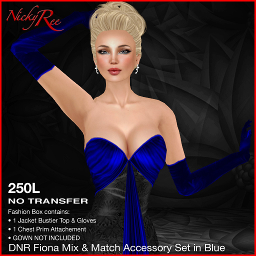 *DNR* Fiona Mix & Match Accessory Set in Blue