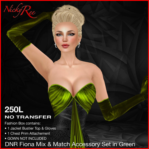 *DNR* Fiona Mix & Match Accessory Set in Green