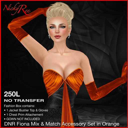 *DNR* Fiona Mix & Match Accessory Set in Orange