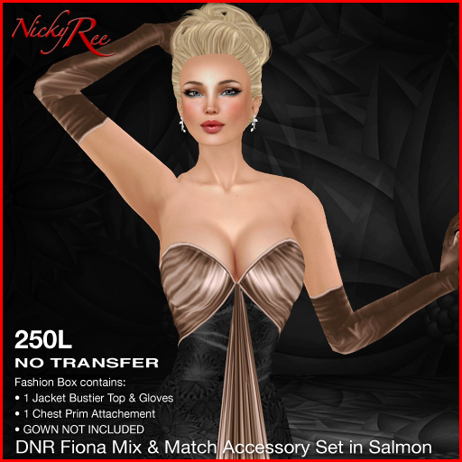 *DNR* Fiona Mix & Match Accessory Set in Salmon