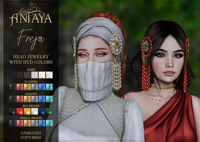 :: ANTAYA :: Head jewelry "Freja" FATPACK (wear)