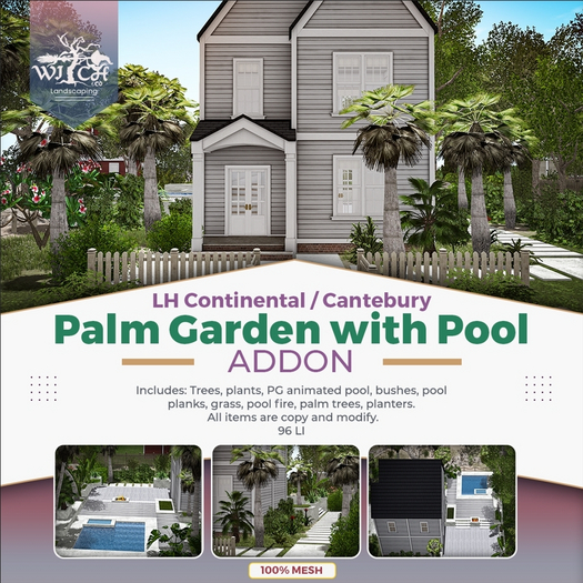 W&Co. Palm Garden w Pool Box