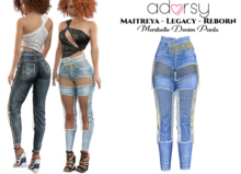 adorsy - Maribelle Denim Pants Cornflower - Maitreya/Legacy/Lara Petite/Reborn