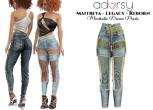 adorsy - Maribelle Denim Pants Dirty - Maitreya/Legacy/Lara Petite/Reborn
