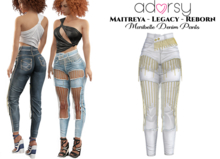 adorsy - Maribelle Denim Pants White - Maitreya/Legacy/Lara Petite/Reborn