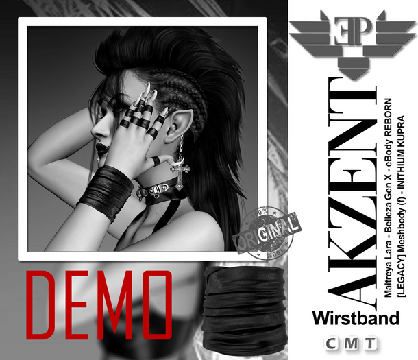 D*E*M*O L'Emporio&PL::*Akzent*:: Wrist  Bandage. Female size