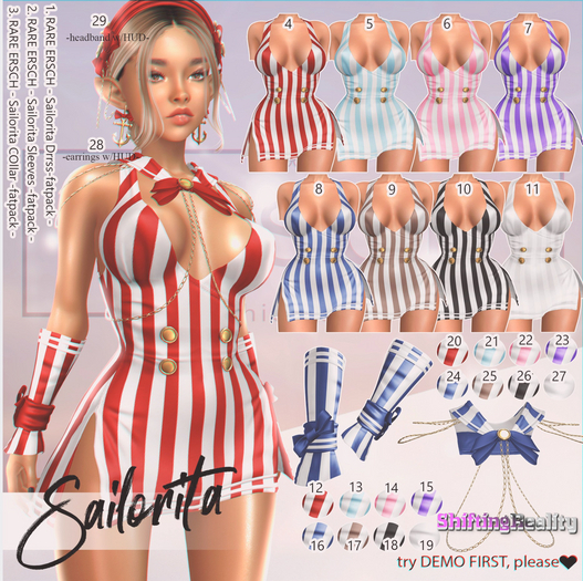 01. ERSCH - Sailorita Dress {Reborn} -fatpack- RARE