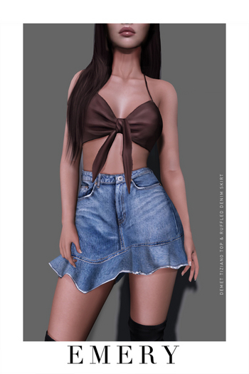 Emery Tiziano Ruffled Skirt Fatpack