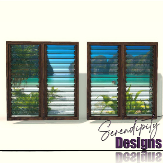 Serendipity Designs - Key Largo LR Faux Windows 