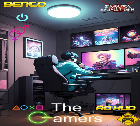Second Life Marketplace - The Gamer Ao Hud bento