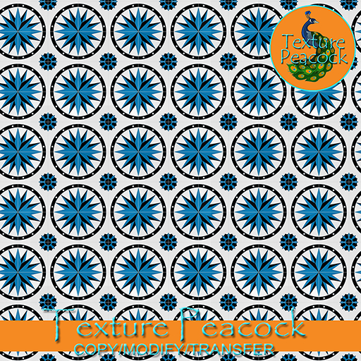 DEMO Tile Compass Star Cobalt Black