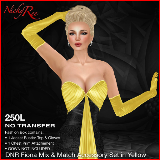 *DNR* Fiona Mix & Match Accessory Set in Yellow