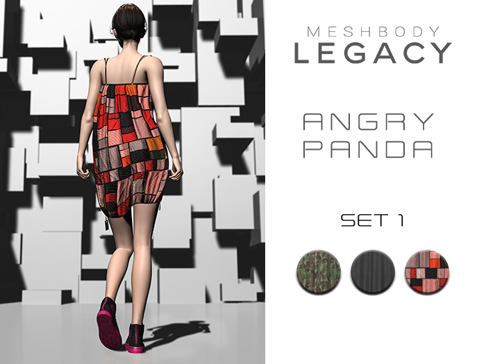 2faces - Angry Panda dress - Legacy -set 1