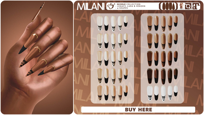 MILANI Addons "Nicole" Nails (FATPACK)