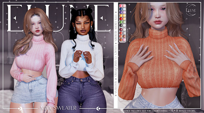 Elune. Miya Sweater - Purple