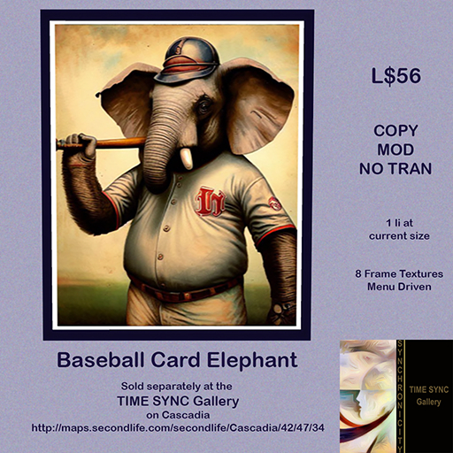 Baseball Card Elephant