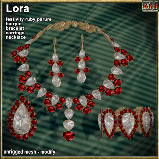 *KD* Lora festivity diamonds&ruby jewelry 