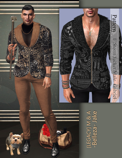 E.Storm Jacket Male. Gabriel Pattern