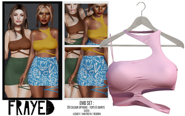 Frayed - Enid Top - Pink