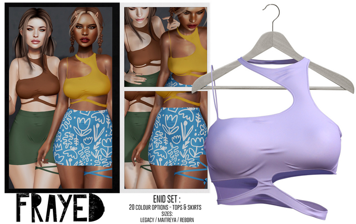 Frayed - Enid Top - Lilac