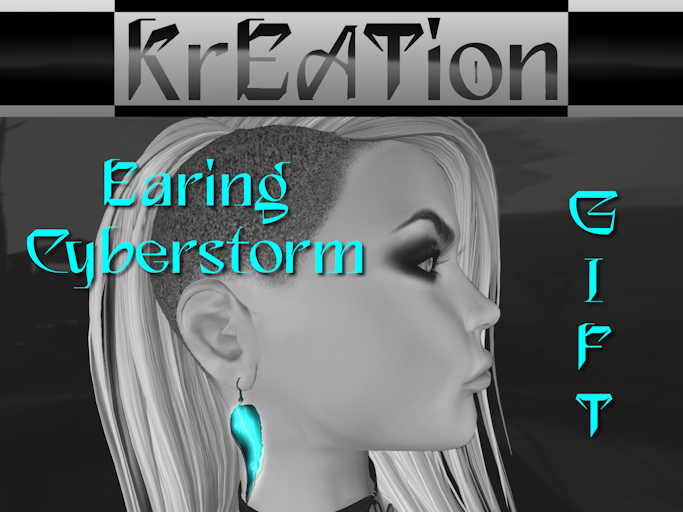 ## Kreation ##  Earring "Cyberstorm" Gift