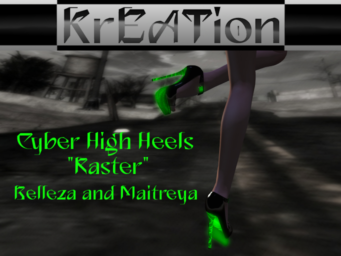 ## Kreation ## Cyber High Heels "Raster"