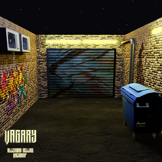 +Vagary+ - Alleyway Yellow Backdrop