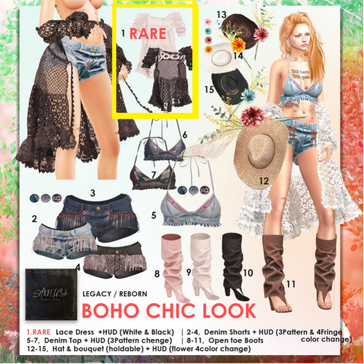 1.[SHIFUKU] Boho chic Lace dress / Legacy RARE
