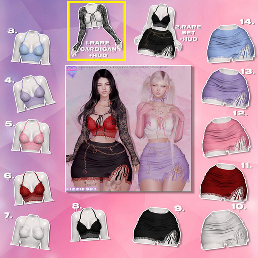 1. [Eternus] Lizzie Cardigan (maitreya/petite) RARE