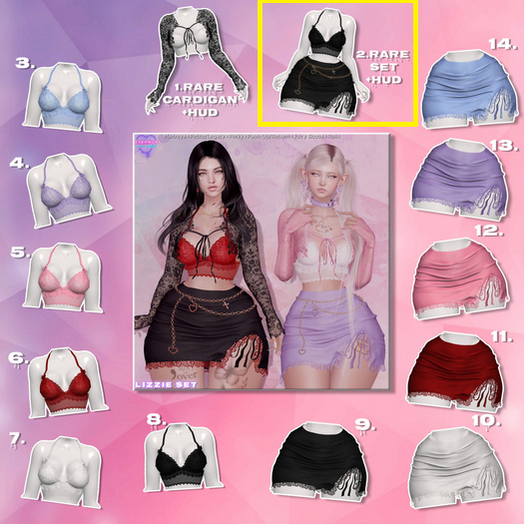 2. [Eternus] Lizzie Set (legacy/perky/pushup) RARE