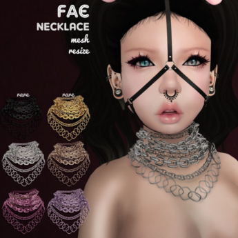 Second Life Marketplace - .:cheeky.. Fae Necklace! Silver