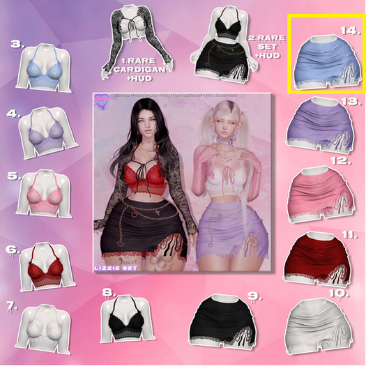 14. [Eternus] Lizzie Skirt Sky (maitreya)