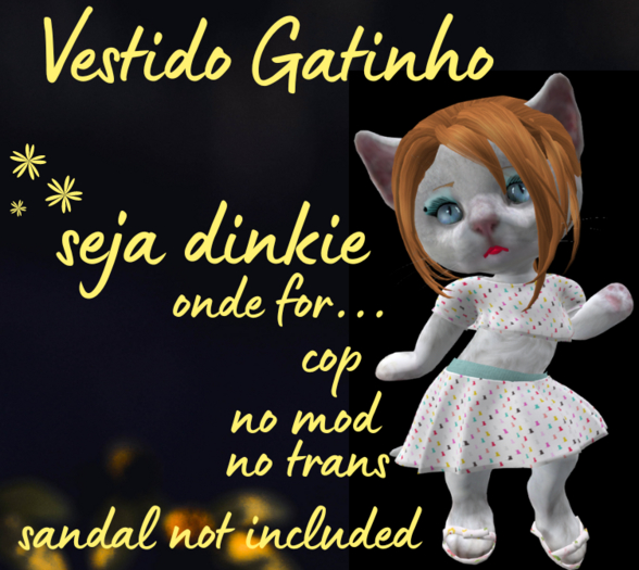 Vestido Gatinho