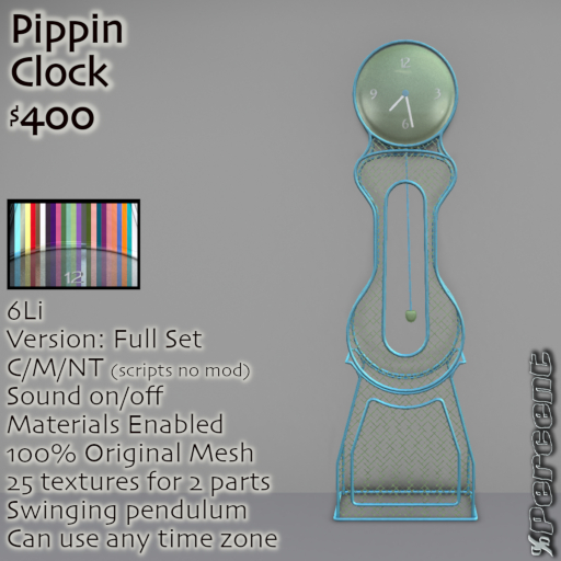 % Pippin Clock (multi) *MESH*